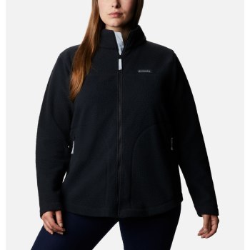 Columbia Ženske Jakne - Northern Reach Full Zip Sherpa Fleece Plus Size Crne | ZLSJ-95073
